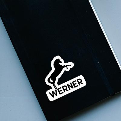 Werner Sticker Pferd Laptop Image