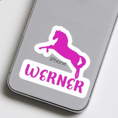 Pferd Sticker Werner Laptop Image