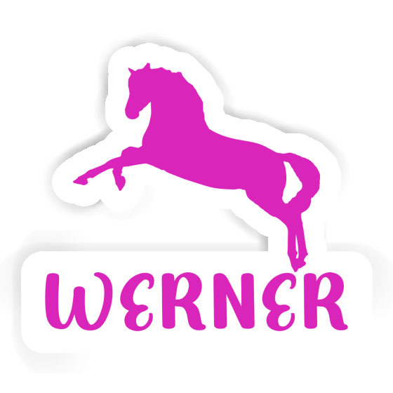 Pferd Sticker Werner Laptop Image