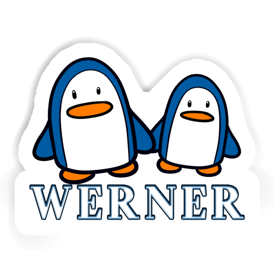 Sticker Pinguin Werner Notebook Image