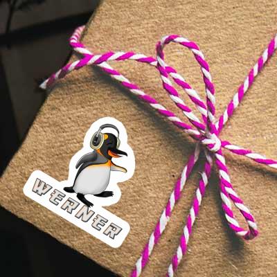 Sticker Werner Music Penguin Gift package Image