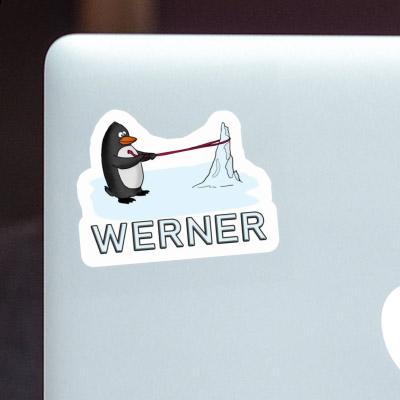 Aufkleber Werner Pinguin Notebook Image