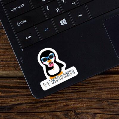 Ice Cream Penguin Sticker Werner Laptop Image