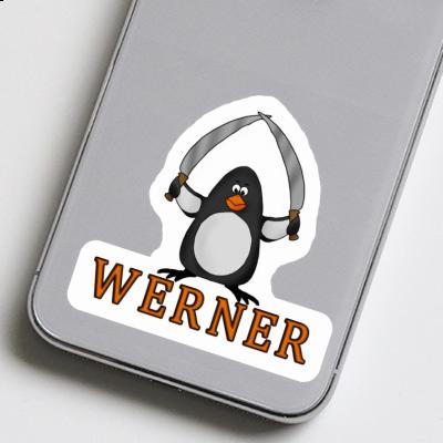Sticker Werner Pinguin Gift package Image