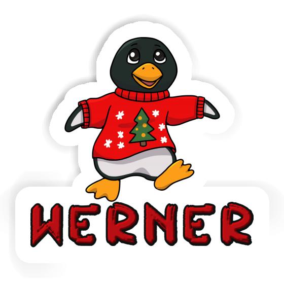 Werner Autocollant Pingouin de Noël Image