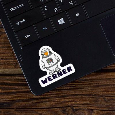 Sticker Werner Astronaut Image