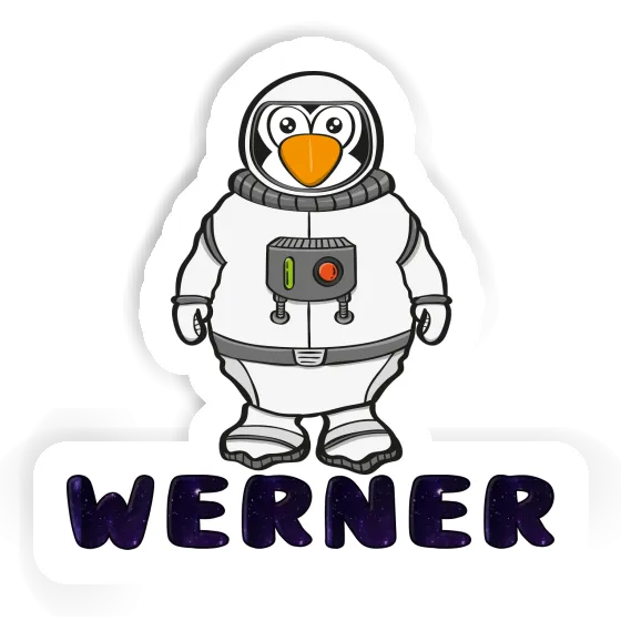 Werner Aufkleber Astronaut Notebook Image