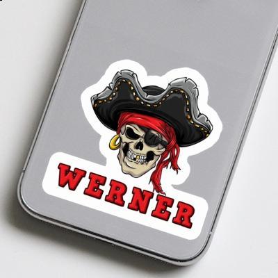 Aufkleber Werner Piratenkopf Notebook Image