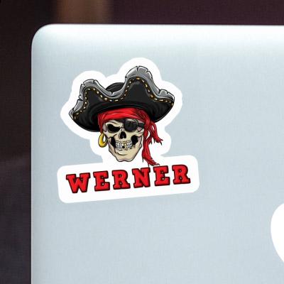 Aufkleber Werner Piratenkopf Laptop Image