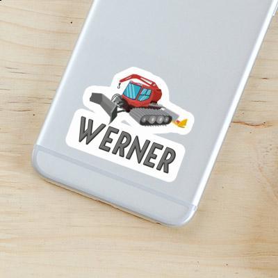 Sticker Snow Groomer Werner Notebook Image