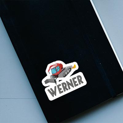 Sticker Snow Groomer Werner Laptop Image