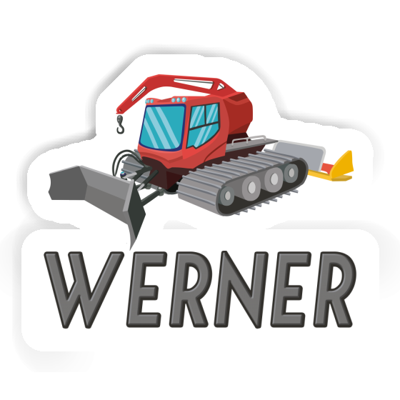 Sticker Snow Groomer Werner Gift package Image