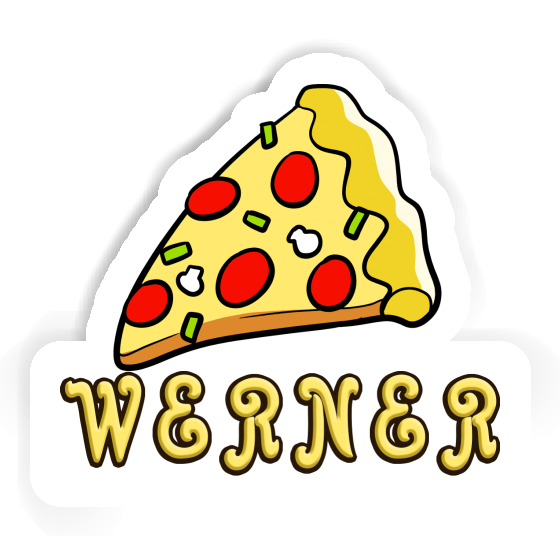 Werner Sticker Slice of Pizza Notebook Image