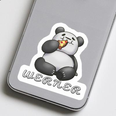 Sticker Pizza Panda Werner Notebook Image