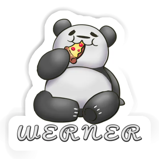 Sticker Pizza Panda Werner Image