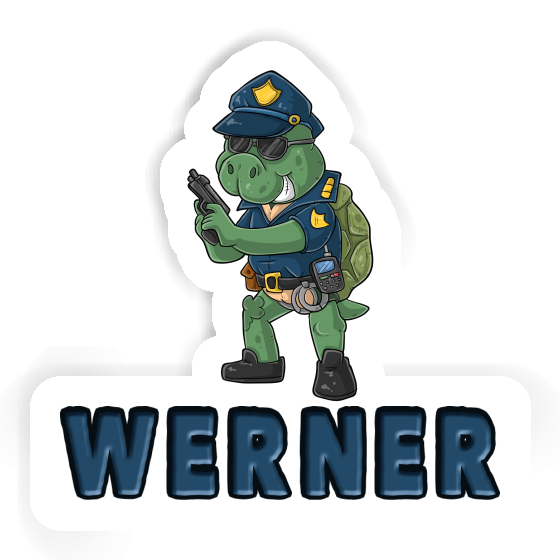 Aufkleber Werner Polizist Image