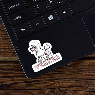 Sticker Werner Poodle Laptop Image