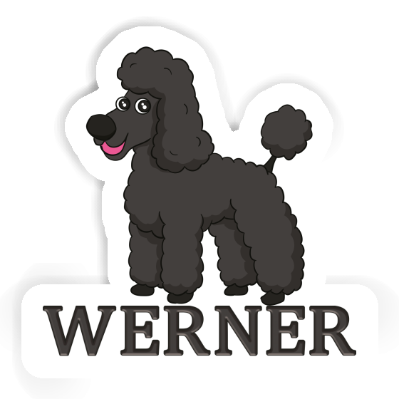 Sticker Werner Pudel Notebook Image