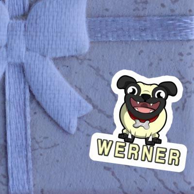 Mops Aufkleber Werner Image