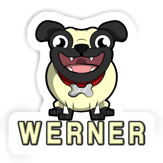Pug Sticker Werner Image