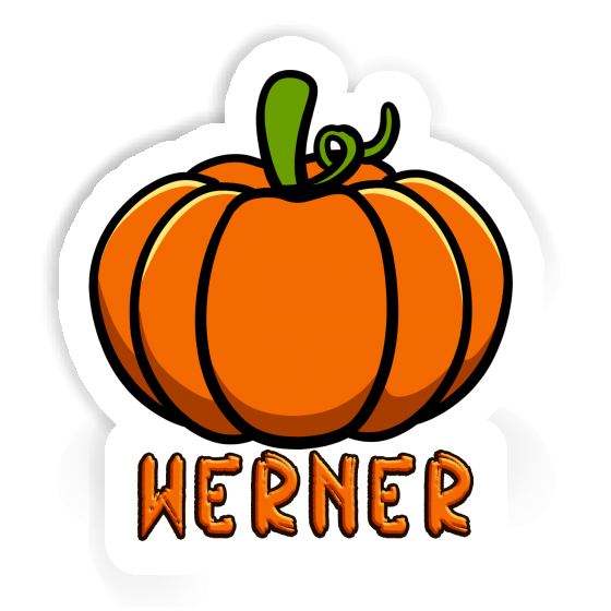 Sticker Pumpkin Werner Laptop Image