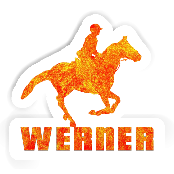 Horse Rider Sticker Werner Notebook Image