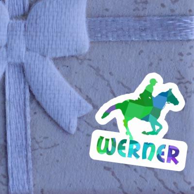 Aufkleber Reiterin Werner Gift package Image
