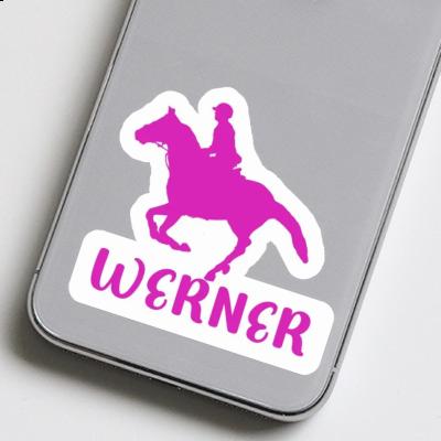 Sticker Werner Horse Rider Notebook Image