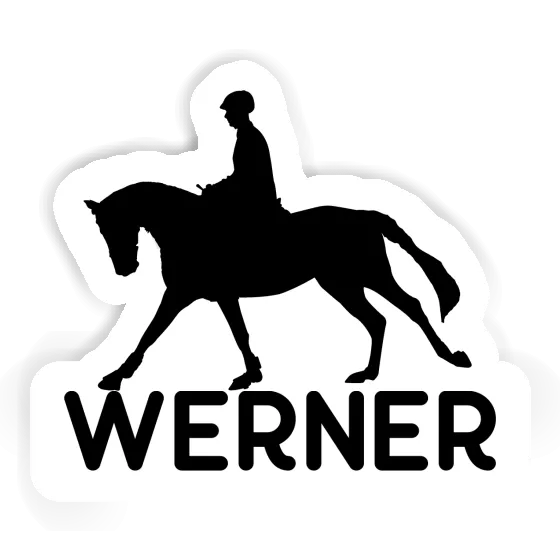 Sticker Horse Rider Werner Image
