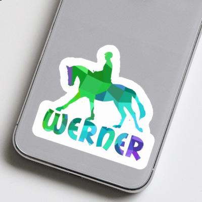 Werner Autocollant Cavalière Laptop Image