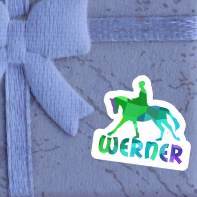 Sticker Horse Rider Werner Laptop Image