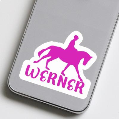 Sticker Werner Horse Rider Notebook Image
