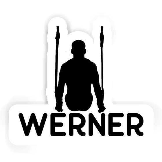 Sticker Ring gymnast Werner Notebook Image