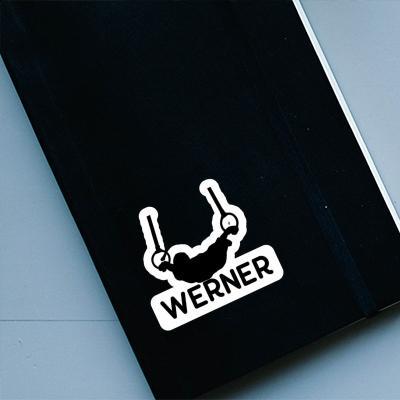 Werner Autocollant Gymnaste aux anneaux Laptop Image