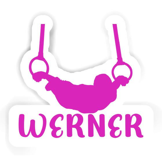 Sticker Werner Ring gymnast Notebook Image