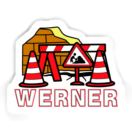 Sticker Werner Baustelle Laptop Image