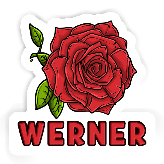 Werner Sticker Rose Laptop Image