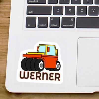 Sticker Wheel Roller Werner Laptop Image