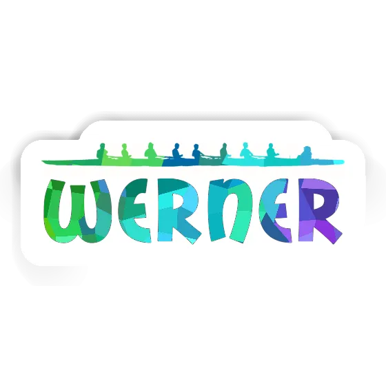 Sticker Werner Ruderboot Notebook Image