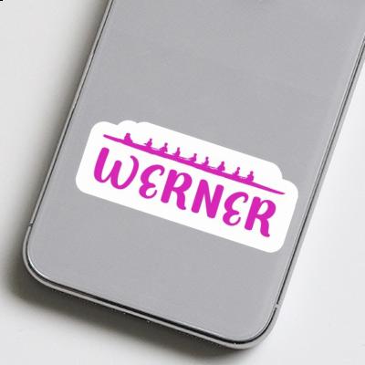 Sticker Werner Ruderboot Notebook Image