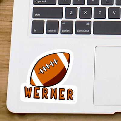 Sticker Rugby Werner Notebook Image