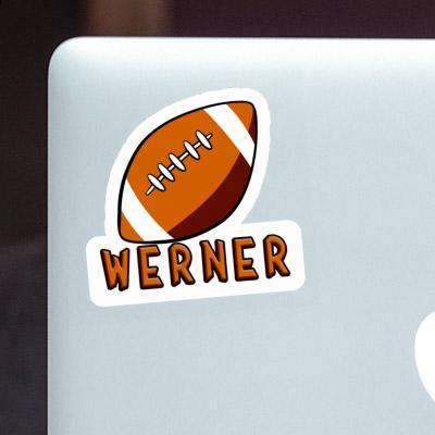Rugby Sticker Werner Laptop Image