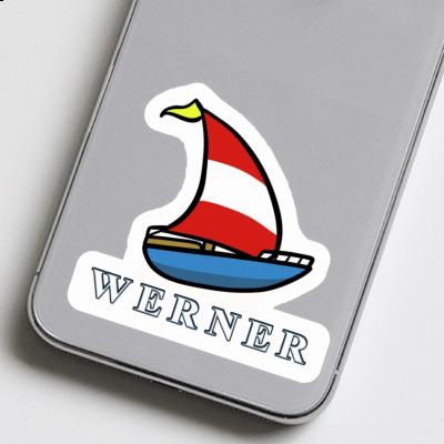Sticker Werner Sailboat Image