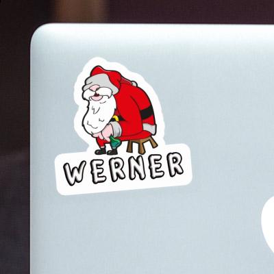 Werner Aufkleber Weihnachtsmann Laptop Image