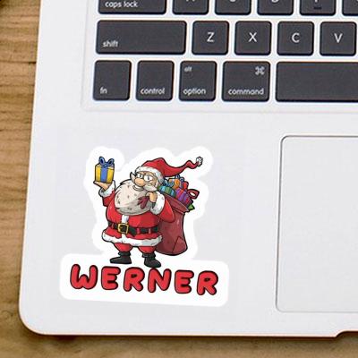 Werner Autocollant Père Noël Gift package Image