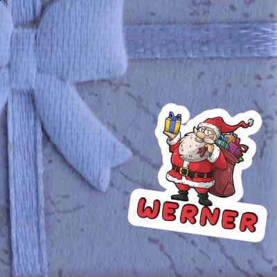 Sticker Santa Werner Gift package Image
