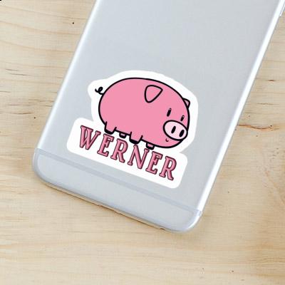 Werner Sticker Schwein Image