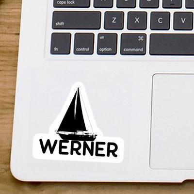 Sticker Sailboat Werner Laptop Image