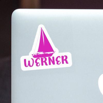 Sticker Werner Segelboot Notebook Image