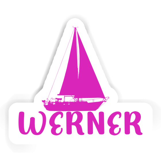 Sailboat Sticker Werner Notebook Image